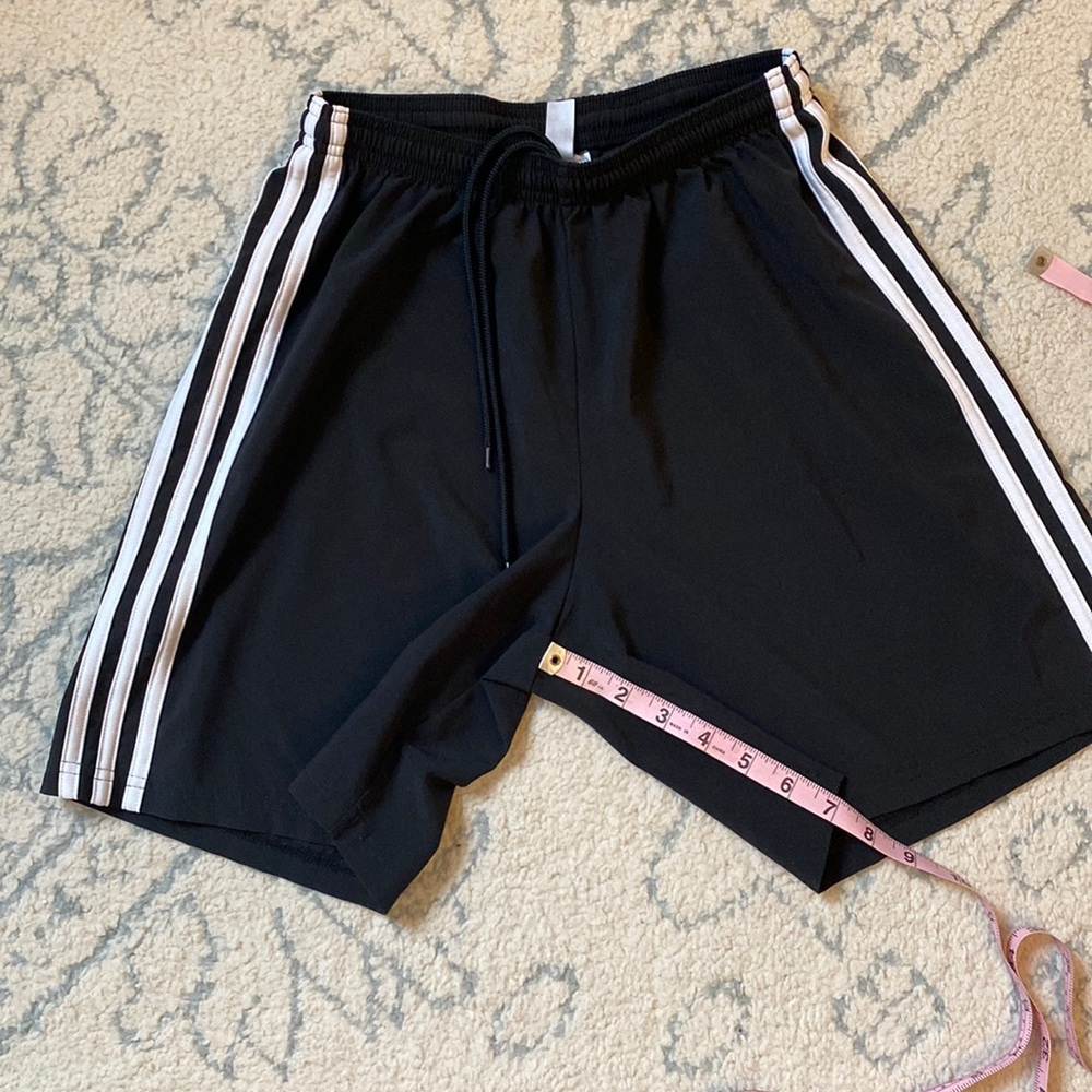 Black adidas 3 Stripe Short